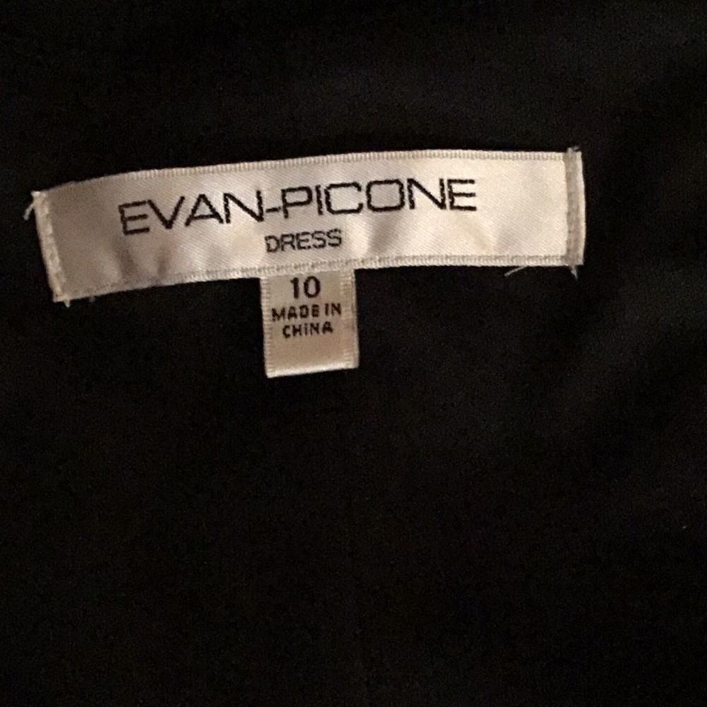 EVAN PICONE black lng sleeve wrap dress in size 10 - Picture 7 of 8